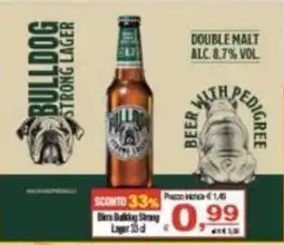 CTS Supermercati Birra Bulldog Strong Lager offerta