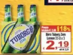CTS Supermercati Birra Tuborg Zero Lemon offerta