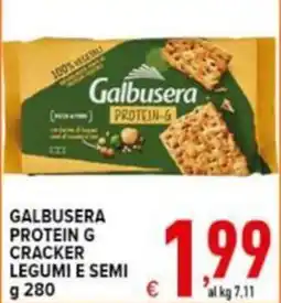 Iper Triscount Galbusera Protein G Cracker Legumi e Semi offerta