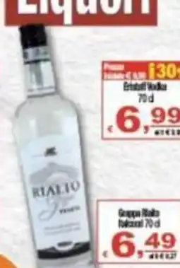 CTS Supermercati Rialio vodka offerta