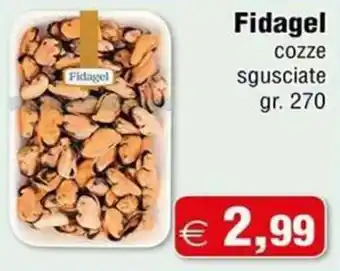 Fidagel cozze sgusciate