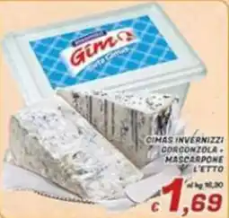 Idromarket Cimas invernizzi gorgonzola mascarpone offerta