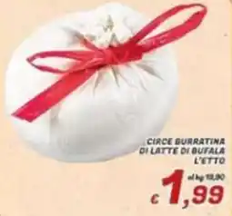 Idromarket Circe Burratina di Latte di Bufala offerta