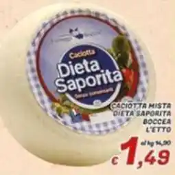 Idromarket Caciotta Dieta Saporita offerta