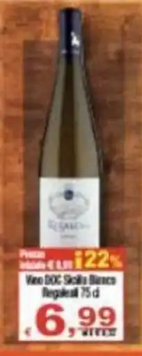 CTS Supermercati Vino DOC Sicilia Bianco offerta