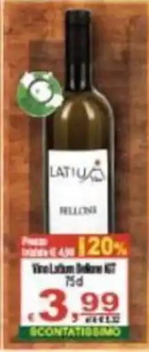 CTS Supermercati Vino Latium Bellone offerta
