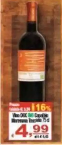 CTS Supermercati Vino DOC Capobianco Morellino Toscana offerta