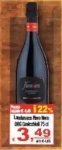 CTS Supermercati Lambrusco Reno Nero DOC Cavicchi 75 cl offerta