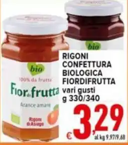 Iper Triscount Rigoni confettura biologica fiordifrutta offerta
