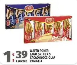 Vivo Supermercati Wafer Poker Lago offerta