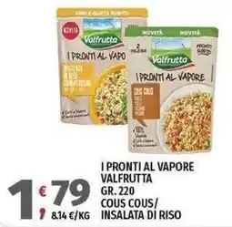 Vivo Supermercati I pronti al vapore Valfrutta offerta