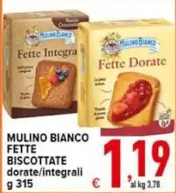 Iper Triscount Mulino Bianco fette biscottate offerta