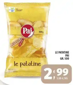 Vivo Supermercati Le patatine Pai offerta