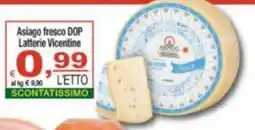CTS Supermercati Asiago fresco DOP Latterie Vicentine offerta