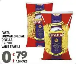 Vivo Supermercati Pasta formati speciali Divella offerta