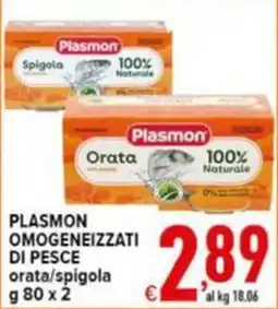 Iper Triscount Plasmon omogeneizzati di pesce orata/spigola offerta