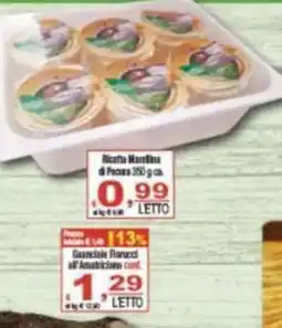 CTS Supermercati Ricotta Marellina di Pecora offerta
