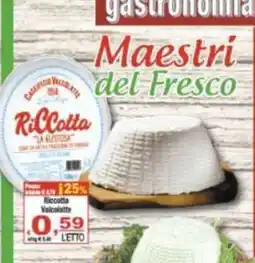 CTS Supermercati Ricotta Valcolatte offerta