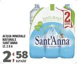Vivo Supermercati Acqua minerale naturale Sant'Anna offerta