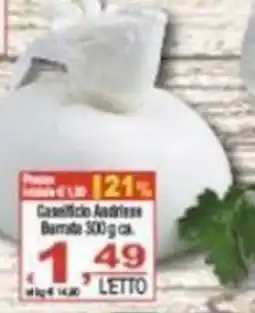 CTS Supermercati Casciificio Andreise Burrata offerta