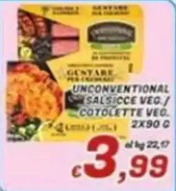 Idromarket Unconventional Salsicce Veg./Cotolette Veg. offerta