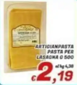 Idromarket Artigianpasta pasta per lasagna offerta