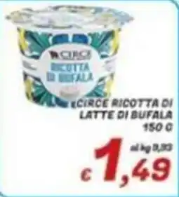 Idromarket Circe ricotta di latte di bufala offerta