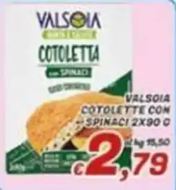 Idromarket Valsolia cotoletta con spinaci offerta