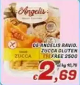 Idromarket De Angelis ravio zuccha gluten free offerta