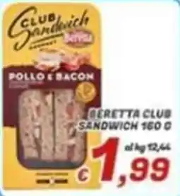 Idromarket Beretta Club Sandwich pollo e bacon offerta