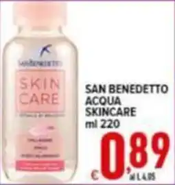 Iper Triscount San Benedetto acqua skincare offerta