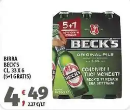 Vivo Supermercati Birra Beck's offerta