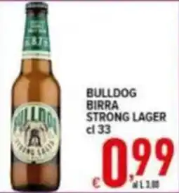 Iper Triscount Bulldog birra strong lager offerta