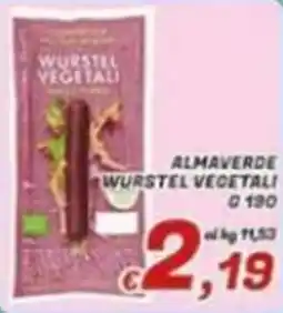 Idromarket Almaverde Wurstel Vegetali offerta