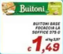 Idromarket Buitoni base focaccia la soffice offerta