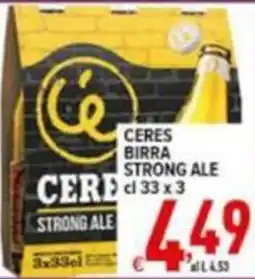 Iper Triscount Ceres birra strong ale offerta