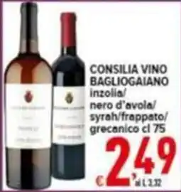 Iper Triscount Consilia Vino Bagliogiaiano offerta