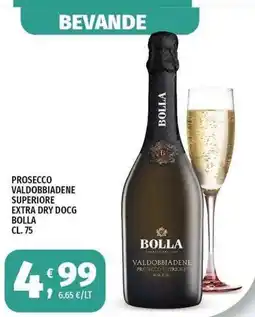 Vivo Supermercati Prosecco Valdobbiadene Superiore Extra Dry DOCG Bolla offerta