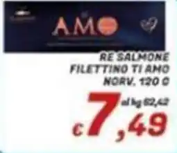 Idromarket Filetto di salmone ti amo offerta
