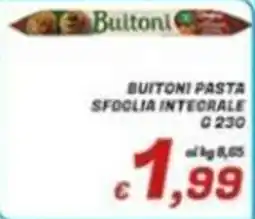 Idromarket Buitoni pasta sfoglia integrale offerta