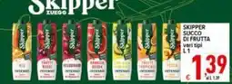 Iper Triscount Skipper succo di frutta offerta