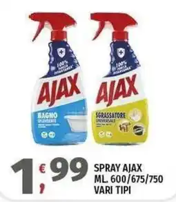 Vivo Supermercati Spray Ajax offerta