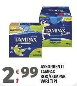 Vivo Supermercati Assorbenti Tampax offerta