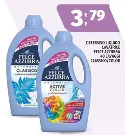 Vivo Supermercati Detersivo liquido lavatrice Felce Azzurra offerta