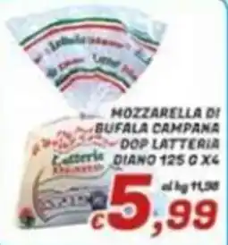 Idromarket Mozzarella di bufala campana dop lattiera diano offerta