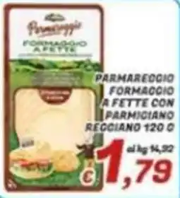Idromarket Parmareggio formaggio a fette con parmigiano reggiano offerta