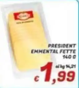 Idromarket President Emmental Fette offerta