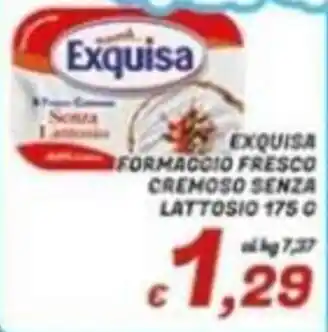 Idromarket Exquisa formaggio fresco cremoso senza lattosio offerta