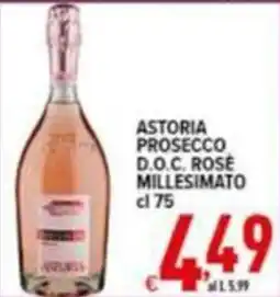 Iper Triscount Astoria Prosecco D.O.C. Rosé Millesimato offerta