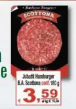 CTS Supermercati Jubati Hamburger B.A. Scottona offerta